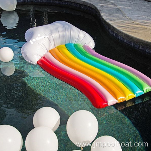 Custom Rainbow Swimming Pool Mattress Beach Floats